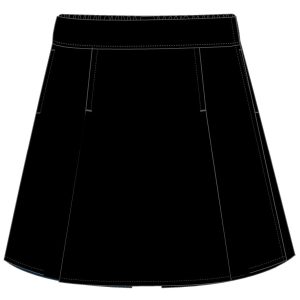 Pleated Knit Skort
